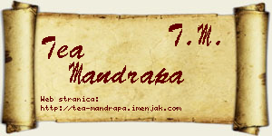 Tea Mandrapa vizit kartica